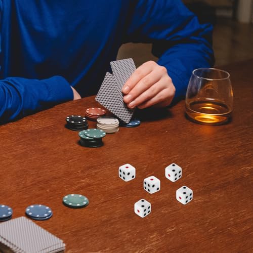 Kisangel 50 Stück Acryl Würfelspielwürfel mit Abgerundeten Ecken Rote Punkte Robuste Spielfiguren für Brettspiele Party und Heimgebrauch Leichte und Langlebige Spielwürfel Kisangel 50 Stück Acryl Würfelspielwürfel mit Abgerundeten Ecken Rote Punkte Robuste Spielfiguren für Brettspiele Party und Heimgebrauch Leichte und Langlebige Spielwürfel von Kisangel