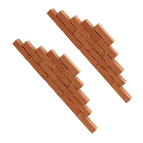 Kisangel 50 Stück Teiliges Rote Miniaturziegel aus Realistische Stabile Bausteine für DIY Puppenhaus Garten Mikrolandschaft für Kinderhandwerk und Kreative Bauprojekte Kisangel 50 Stück Teiliges Rote Miniaturziegel aus Realistische Stabile Bausteine für DIY Puppenhaus Garten Mikrolandschaft für Kinderhandwerk und Kreative Bauprojekte von Kisangel