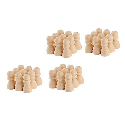 Kisangel 50 Stück Unbemalte Holz Schachfiguren DIY Bastelset Blanko Holzfiguren für Schachspiel Dekoration Holzkunst Handbemalbar Langlebig Kisangel 50 Stück Unbemalte Holz Schachfiguren DIY Bastelset Blanko Holzfiguren für Schachspiel Dekoration Holzkunst Handbemalbar Langlebig von Kisangel
