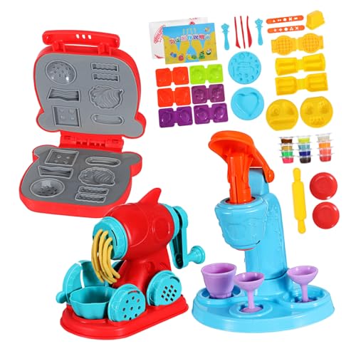Kisangel 51 Teiliges Knetspielset für Eismaschine Nudel und Hamburgerformer Kreatives Knetwerkzeug für Feinmotorisches Lernen Fördert Fantasie und Teamwork Beim Rollenspiel Kisangel 51 Teiliges Knetspielset für Eismaschine Nudel und Hamburgerformer Kreatives Knetwerkzeug für Feinmotorisches Lernen Fördert Fantasie und Teamwork Beim Rollenspiel von Kisangel
