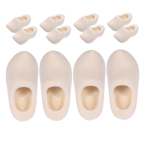 Kisangel 6 Paare Miniatur Holzschuhe für Puppenhaus Unbemalte Niederländische Clogs DIY Basteln Detailreich für Miniatur Dekoration und Kreative Modellbau Zubehör Kisangel 6 Paare Miniatur Holzschuhe für Puppenhaus Unbemalte Niederländische Clogs DIY Basteln Detailreich für Miniatur Dekoration und Kreative Modellbau Zubehör von Kisangel