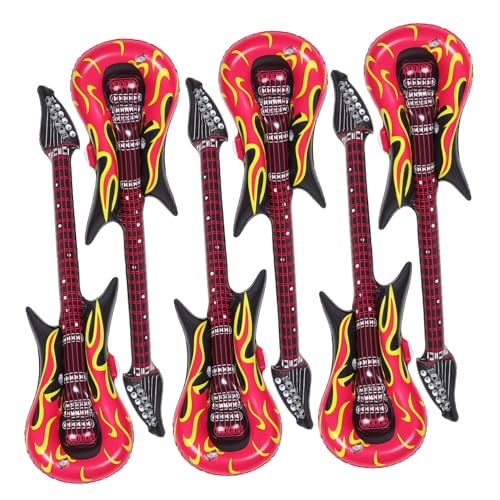 Kisangel 6stücke Aufblasbare Gitarre Aus PVC-Material Lustiges Aufblasbares Spielzeug Für Junge Mädchen Partydeko Und Lernspielzeug Kisangel 6stücke Aufblasbare Gitarre Aus PVC-Material Lustiges Aufblasbares Spielzeug Für Junge Mädchen Partydeko Und Lernspielzeug von Kisangel