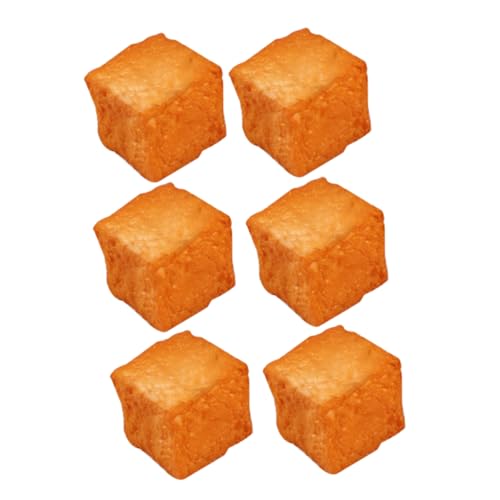Kisangel Künstliches Lebensmittelmodell 6 Stück PVC Fisch Tofu Requisiten für Küche und Restaurant Dekoration Lebensechte Hot Pot Display Kisangel Künstliches Lebensmittelmodell 6 Stück PVC Fisch Tofu Requisiten für Küche und Restaurant Dekoration Lebensechte Hot Pot Display von Kisangel