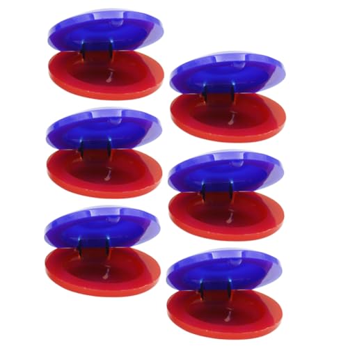 Kisangel 6 Stück Teiliges Kastagnetten Percussion Musikinstrument in Rot und Blau Pädagogisches Lernspielzeug zur Musikalischen Früherziehung für Jungen und Mädchen Farbenfrohes Rhythmus Kisangel 6 Stück Teiliges Kastagnetten Percussion Musikinstrument in Rot und Blau Pädagogisches Lernspielzeug zur Musikalischen Früherziehung für Jungen und Mädchen Farbenfrohes Rhythmus von Kisangel