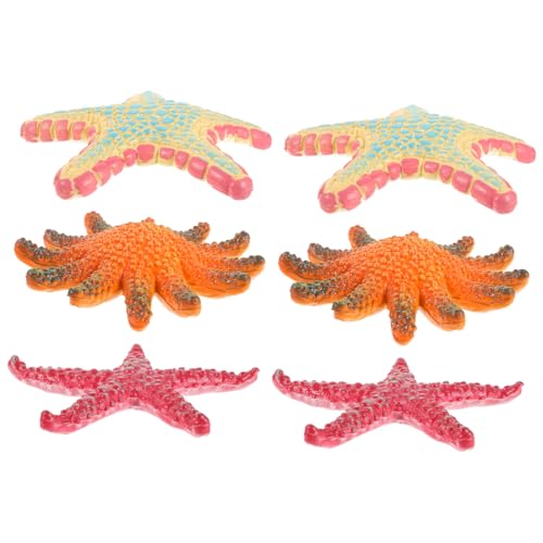 Kisangel 6 Stück Teiliges Kleine Seestern Figuren aus Sicherem Leichtem Material Realistische Meerestiere für Edukatives und Dekorative Unterwasser deko für Sommerpools und Naturerkundung Kisangel 6 Stück Teiliges Kleine Seestern Figuren aus Sicherem Leichtem Material Realistische Meerestiere für Edukatives und Dekorative Unterwasser deko für Sommerpools und Naturerkundung von Kisangel