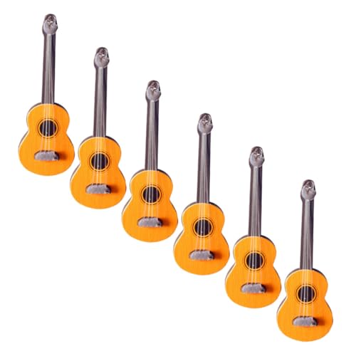 Kisangel 6 Stück Teiliges Mini Gitarren Modell Puppenhaus Zubehör Realistische Miniaturklassiker und Gitarren Musikinstrumente Detailgetreu für Sammler und Dekoration Kisangel 6 Stück Teiliges Mini Gitarren Modell Puppenhaus Zubehör Realistische Miniaturklassiker und Gitarren Musikinstrumente Detailgetreu für Sammler und Dekoration von Kisangel