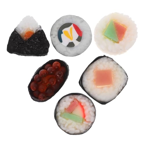 Kisangel 6 Stück Teiliges Miniatur Sushi Modell aus Robustem PVC Realistische Japanische Sushi Deko für Küche Fotografie und Spiel Detailgetreue Fake Food Replik und Gastronomie Kisangel 6 Stück Teiliges Miniatur Sushi Modell aus Robustem PVC Realistische Japanische Sushi Deko für Küche Fotografie und Spiel Detailgetreue Fake Food Replik und Gastronomie von Kisangel