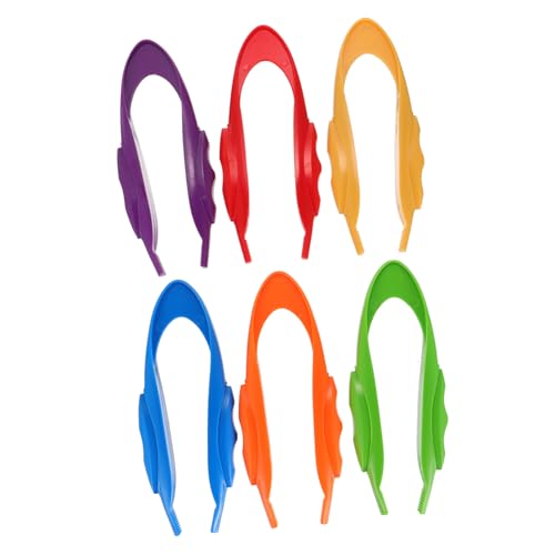 Kisangel 6 Stück Teiliges Pinzetten aus Buntem Kunststoff Ergonomisch Geformt für Montessori Basteln und Wissenschaftliche Experimente für Junge Mädchen zum Greifen Sortieren und Entdecken Kisangel 6 Stück Teiliges Pinzetten aus Buntem Kunststoff Ergonomisch Geformt für Montessori Basteln und Wissenschaftliche Experimente für Junge Mädchen zum Greifen Sortieren und Entdecken von Kisangel