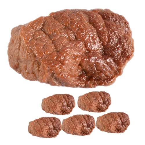 Kisangel 6 Stück Teiliges Realistisch Gestaltetes Rindfleisch Modellset aus PVC Lebensechte Küchen deko und Essensattrappen für Restaurant Filmrequisiten und Fleischladen Dekorationen Kisangel 6 Stück Teiliges Realistisch Gestaltetes Rindfleisch Modellset aus PVC Lebensechte Küchen deko und Essensattrappen für Restaurant Filmrequisiten und Fleischladen Dekorationen von Kisangel