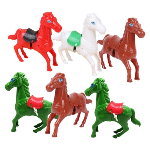 Kisangel 6 Stück Teiliges Wind Up Pferdespielzeug Kleine Lustige Spielzeuge für Farbige Aufziehpferde Wiederverwendbar und Leicht als Geburtstags Mitgebsel für Jungen und Zufällige Farbe Kisangel 6 Stück Teiliges Wind Up Pferdespielzeug Kleine Lustige Spielzeuge für Farbige Aufziehpferde Wiederverwendbar und Leicht als Geburtstags Mitgebsel für Jungen und Zufällige Farbe von Kisangel