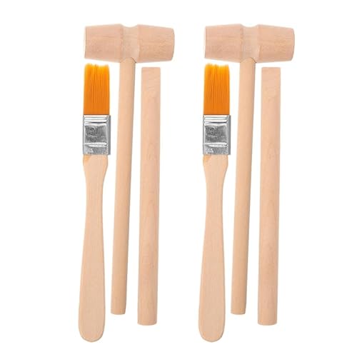 Kisangel 6-Teiliges Dinosaurier Ausgrabungs Werkzeug Set, Für Archäologische Ausgrabungen Mini-Holzhammer Bürste Meißel-Set Edelsteinausgrabung Rollenspiel Für Kinder Grabwerkzeug-Spielzeug Kisangel 6-Teiliges Dinosaurier Ausgrabungs Werkzeug Set, Für Archäologische Ausgrabungen Mini-Holzhammer Bürste Meißel-Set Edelsteinausgrabung Rollenspiel Für Kinder Grabwerkzeug-Spielzeug von Kisangel