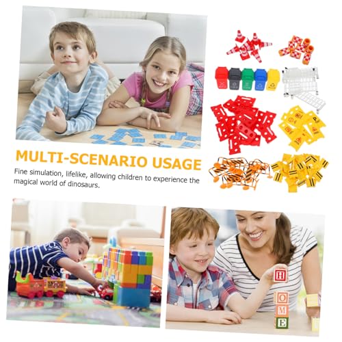Kisangel 67 Stück Teiliges Mini Verkehrsschilder Spielset für Interaktives Lernspielzeug mit Verkehrsleitkegeln Fördert Hand Auge koordination und Verkehrssicherheit für Rollenspiele und Kisangel 67 Stück Teiliges Mini Verkehrsschilder Spielset für Interaktives Lernspielzeug mit Verkehrsleitkegeln Fördert Hand Auge koordination und Verkehrssicherheit für Rollenspiele und von Kisangel