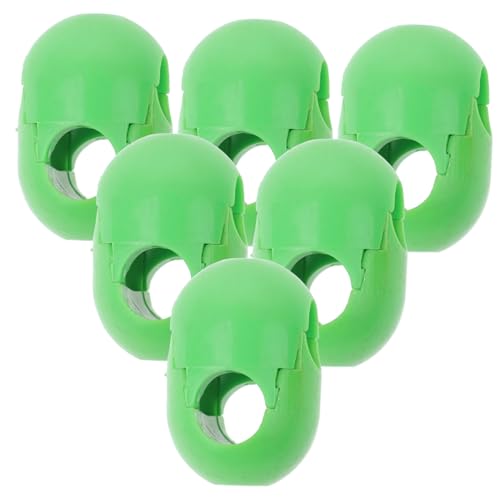 Kisangel 6st Kletterseil-netzschnalle Zusammenklappbar Karabiner Klettern Mini-karabiner Schüttgut Karabinerhaken Faltbare Wasserflasche Karabiner Groß Reißverschluss-Clip Kette D Abs Green von Kisangel