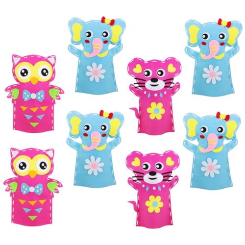 Kisangel 8 Sätze Teiliges DIY Handpuppen aus Sicherem Vliesstoff Kreatives Nähmaterial für Pädagogisches Bastelset für Jungen und Mädchen Feinmotorik Kisangel 8 Sätze Teiliges DIY Handpuppen aus Sicherem Vliesstoff Kreatives Nähmaterial für Pädagogisches Bastelset für Jungen und Mädchen Feinmotorik von Kisangel