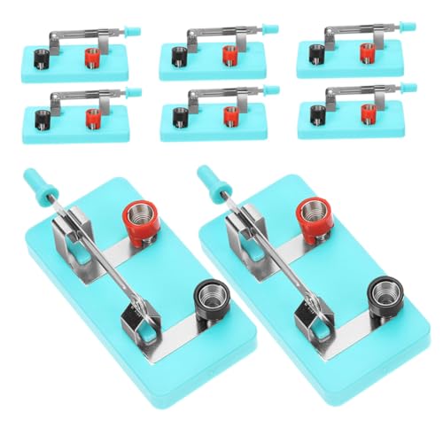 Kisangel 8 Stück Teiliges Einpoliger Messerschalter für Physikunterricht Robuster Single Pole Knife Switch Kleiner Schalter für Elektronische Experimente Kompatibel mit Laborgeräten für Kisangel 8 Stück Teiliges Einpoliger Messerschalter für Physikunterricht Robuster Single Pole Knife Switch Kleiner Schalter für Elektronische Experimente Kompatibel mit Laborgeräten für von Kisangel