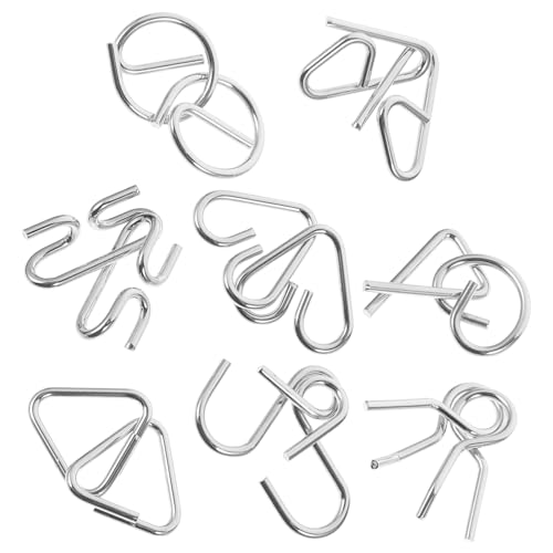 Kisangel 8 Stück Teiliges Metall Knobelspiel für Gehirntrainer Puzzle Logisches Denkspiel Kreativität und Problemlösung Tragbar mit Aufbewahrungsbeutel Lernspielzeug Kisangel 8 Stück Teiliges Metall Knobelspiel für Gehirntrainer Puzzle Logisches Denkspiel Kreativität und Problemlösung Tragbar mit Aufbewahrungsbeutel Lernspielzeug von Kisangel