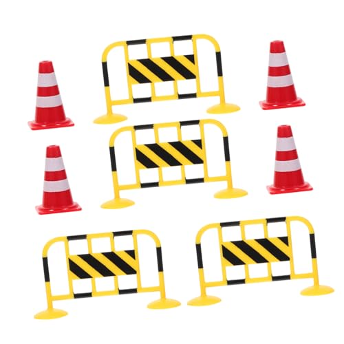 Kisangel 8 Stück Teiliges Miniatur Verkehrsbarriere aus Gelbe Straßenabsperrung und Rote Verkehrskegel Kindgerechtes Lernspielzeug zur Verkehrserziehung Leicht und Langlebig für Innen Kisangel 8 Stück Teiliges Miniatur Verkehrsbarriere aus Gelbe Straßenabsperrung und Rote Verkehrskegel Kindgerechtes Lernspielzeug zur Verkehrserziehung Leicht und Langlebig für Innen von Kisangel