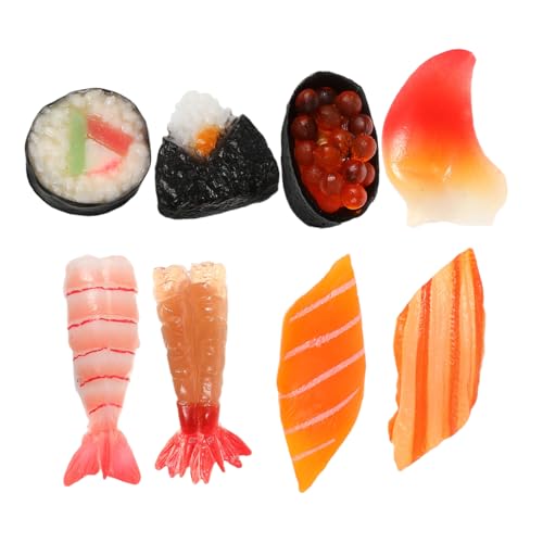 Kisangel 8 Stück Teiliges Sushi Künstliche Japanische Onigiri Modelle Realistische Dekoration Für Zuhause Büro Restaurant Schaufensterdisplay Kleine Food Requisiten Kisangel 8 Stück Teiliges Sushi Künstliche Japanische Onigiri Modelle Realistische Dekoration Für Zuhause Büro Restaurant Schaufensterdisplay Kleine Food Requisiten von Kisangel