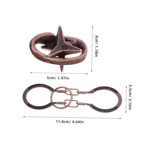 Kisangel 9 Stück Teiliges Metallpuzzle Luban Lock Gehirn Rätselspielzeug Geduldsspiel Erwachsene Intelligenzfördernd Logikspiel Geschenk Für Konzentration und Stressabbau Kisangel 9 Stück Teiliges Metallpuzzle Luban Lock Gehirn Rätselspielzeug Geduldsspiel Erwachsene Intelligenzfördernd Logikspiel Geschenk Für Konzentration und Stressabbau von Kisangel