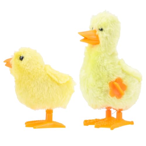 Kisangel Aufziehspielzeug Teilig Wind Up Kleine Hühner und Enten aus Kunststoff und Plüsch Mechanisch Laufend Handlich für Farblich Sortiert Niedliches Vogelspielzeug Zufällige Farbe Kisangel Aufziehspielzeug Teilig Wind Up Kleine Hühner und Enten aus Kunststoff und Plüsch Mechanisch Laufend Handlich für Farblich Sortiert Niedliches Vogelspielzeug Zufällige Farbe von Kisangel