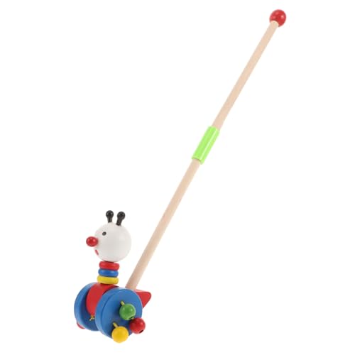 Kisangel Babyspielzeug greifspielzeug Lauflernhilfe für Babys Kinderwagen Push - Schiebespielzeug für Kleinkinder Push-Pull- für Babys Schiebespielzeug für hölzern von Kisangel
