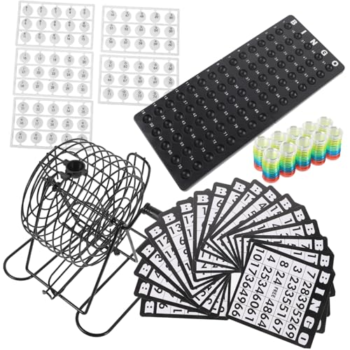Kisangel Bingo Spielset mit Lostrommel und Kugeln Buntes American Bingo Gesellschaftsspiel für Familie und Party Leicht zu Transportieren Geeignet für Altersgruppen Perfektes für Kisangel Bingo Spielset mit Lostrommel und Kugeln Buntes American Bingo Gesellschaftsspiel für Familie und Party Leicht zu Transportieren Geeignet für Altersgruppen Perfektes für von Kisangel