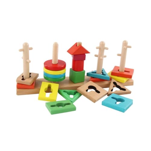Kisangel Buntes Geometrisches Holzspielzeug aus Buchenholz Kognitives Lernspielzeug für Ab Jahren Kreativität Farberkennung und Logischem Kisangel Buntes Geometrisches Holzspielzeug aus Buchenholz Kognitives Lernspielzeug für Ab Jahren Kreativität Farberkennung und Logischem von Kisangel