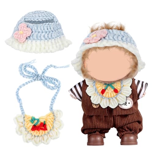 Kisangel Doll Clothes Set für Puppen Weiches Handgestricktes Häkelmütze Spucktuch-Set für Puppen-fotoshootings Puppenhaus-Requisiten und Babypuppen-kostüme Kisangel Doll Clothes Set für Puppen Weiches Handgestricktes Häkelmütze Spucktuch-Set für Puppen-fotoshootings Puppenhaus-Requisiten und Babypuppen-kostüme von Kisangel