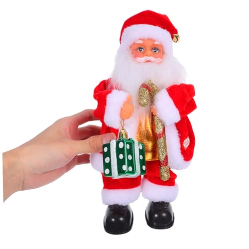 Kisangel Elektrische Kleine Weihnachtsmannpuppe mit Musikfunktion Niedliche Santa Doll für Weihnachtsdeko und Vielseitige Festliche Tisch Raumdekoration Kisangel Elektrische Kleine Weihnachtsmannpuppe mit Musikfunktion Niedliche Santa Doll für Weihnachtsdeko und Vielseitige Festliche Tisch Raumdekoration von Kisangel