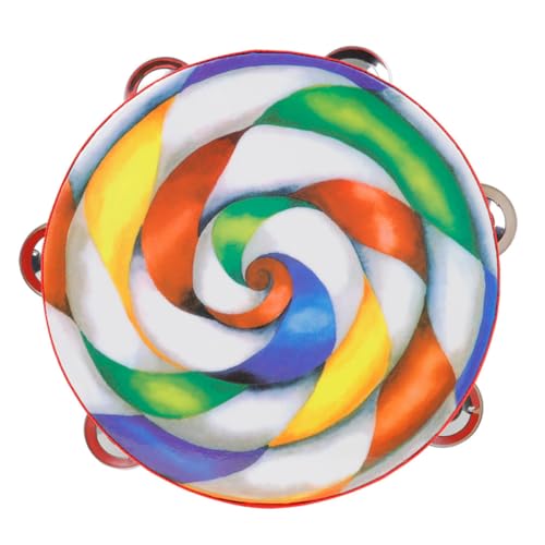 Kisangel Handtrommel Tamburin Bunte Handbell Drum Percussion Musikinstrument Lernen Fördert Griffkraft Hörfähigkeit für Geburtstagsgeschenk und Partyspaß Kisangel Handtrommel Tamburin Bunte Handbell Drum Percussion Musikinstrument Lernen Fördert Griffkraft Hörfähigkeit für Geburtstagsgeschenk und Partyspaß von Kisangel