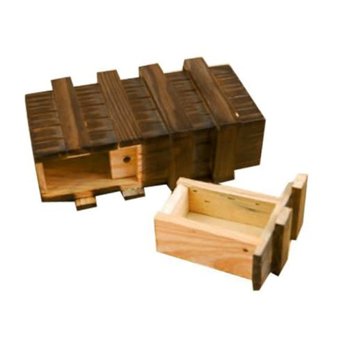 Kisangel Holz Aufbewahrungsbox mit Extra Sicherem Geheimfach Natürlicher Holz Kinderkasten mit Dreifachem Schloss Große Kiste zum Sicheren Verstauen und Verstecken Kisangel Holz Aufbewahrungsbox mit Extra Sicherem Geheimfach Natürlicher Holz Kinderkasten mit Dreifachem Schloss Große Kiste zum Sicheren Verstauen und Verstecken von Kisangel