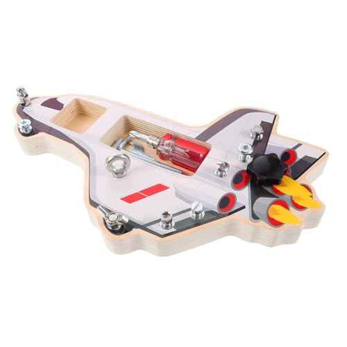 Kisangel Holz Busy Board mit Weltraum Raumschiff Design Montessori Lernspielzeug für Fördert Feinmotorik Logisches Denken und Kognitive Entwicklung durch Interaktives Spiel Kisangel Holz Busy Board mit Weltraum Raumschiff Design Montessori Lernspielzeug für Fördert Feinmotorik Logisches Denken und Kognitive Entwicklung durch Interaktives Spiel von Kisangel