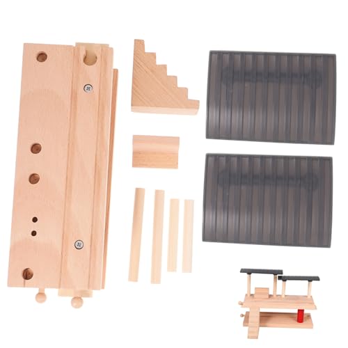 Kisangel Holz Doppelstock Bahnsteig DIY Zug Gleis Plattform Zubehör Holzspielzeug für Kompatibel mit Holzeisenbahn Zügen Pädagogisches Zubehör Kisangel Holz Doppelstock Bahnsteig DIY Zug Gleis Plattform Zubehör Holzspielzeug für Kompatibel mit Holzeisenbahn Zügen Pädagogisches Zubehör von Kisangel