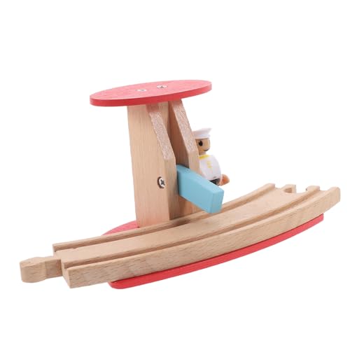 Kisangel Holz Eisenbahn Zubehör Zug Schienen DIY Holzstraßenblock mit Figuren Robustes Sicheres Modell für Kreatives und Fantasievolle Bahnszenen Kisangel Holz Eisenbahn Zubehör Zug Schienen DIY Holzstraßenblock mit Figuren Robustes Sicheres Modell für Kreatives und Fantasievolle Bahnszenen von Kisangel