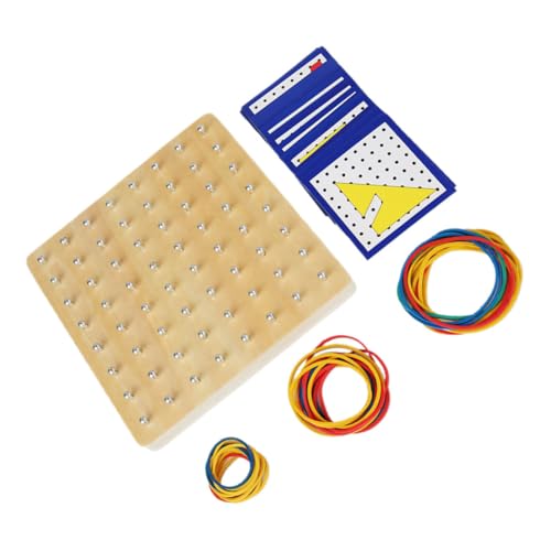 Kisangel Holz Geoboard Lernspielzeug für Ab Jahren Montessori Pädagogisches Nagelbrett mit Geometrischen Formen Kreatives Mathe Lernspielzeug für Feinmotorik und Eltern Junge Mädchen Kisangel Holz Geoboard Lernspielzeug für Ab Jahren Montessori Pädagogisches Nagelbrett mit Geometrischen Formen Kreatives Mathe Lernspielzeug für Feinmotorik und Eltern Junge Mädchen von Kisangel