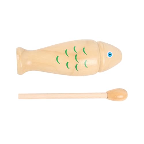 Kisangel Holz Percussion Instrument Fischform Musikinstrumente Lernspielzeug Orff Rhythmusspielzeug zur Musikalischen Früherziehung aus Hochwertigem Holz Kisangel Holz Percussion Instrument Fischform Musikinstrumente Lernspielzeug Orff Rhythmusspielzeug zur Musikalischen Früherziehung aus Hochwertigem Holz von Kisangel