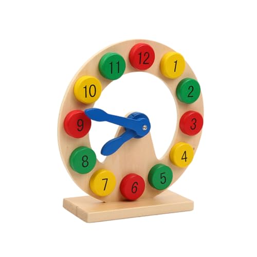 Kisangel Holzbausteine Lernuhr mit Zahlenbausteinen Buntes Montessori Lernspielzeug für Motorik und Problemlösung Umweltfreundlich und Sicher Pädagogisches Uhrenspielzeug Zufällige Farbe Kisangel Holzbausteine Lernuhr mit Zahlenbausteinen Buntes Montessori Lernspielzeug für Motorik und Problemlösung Umweltfreundlich und Sicher Pädagogisches Uhrenspielzeug Zufällige Farbe von Kisangel