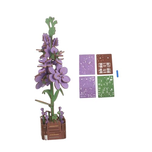Kisangel Holzblumen Puzzle Stabiles Holzbaukasten Blumenstrauß Bastelset in Violett Langlebiges DIY Pflanzenmodell Dekoratives BAU Party und Lehrzwecke Kisangel Holzblumen Puzzle Stabiles Holzbaukasten Blumenstrauß Bastelset in Violett Langlebiges DIY Pflanzenmodell Dekoratives BAU Party und Lehrzwecke von Kisangel