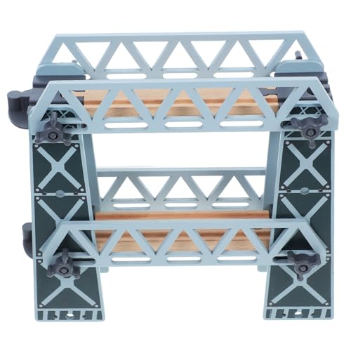 Kisangel Holzbrücke für Eisenbahnspielzeug Abnehmbare Zweistöckige Holzeisenbahn brücke Kompatibel mit Holzeisenbahnschienen Fördert Motorische Fähigkeiten und Kreatives Kisangel Holzbrücke für Eisenbahnspielzeug Abnehmbare Zweistöckige Holzeisenbahn brücke Kompatibel mit Holzeisenbahnschienen Fördert Motorische Fähigkeiten und Kreatives von Kisangel