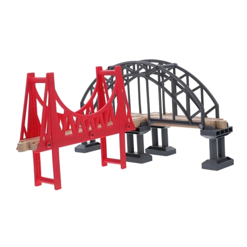 Kisangel Holzeisenbahn Brücken Set Teilig mit Hänge und Fachwerkbrücke aus Robustem Holz für Kreative Modelleisenbahn Szenen Langlebig und Spielerisch für Familien Geeignet Kisangel Holzeisenbahn Brücken Set Teilig mit Hänge und Fachwerkbrücke aus Robustem Holz für Kreative Modelleisenbahn Szenen Langlebig und Spielerisch für Familien Geeignet von Kisangel