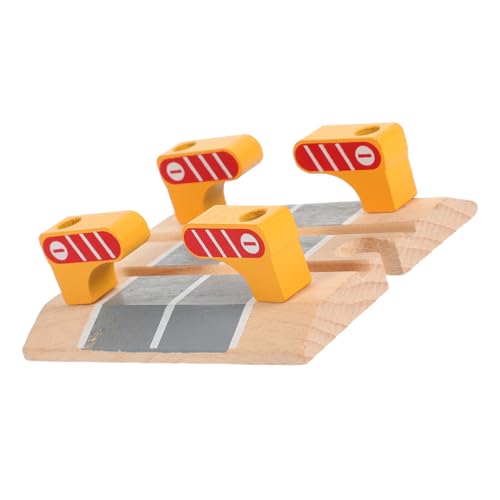 Kisangel Holzeisenbahn Zubehör Bahnübergang Schranke aus Holz Dekoratives Stabiles Modell für Pädagogisches Kreativität und Feinmotorik Sicher und Leicht Montierbar Kisangel Holzeisenbahn Zubehör Bahnübergang Schranke aus Holz Dekoratives Stabiles Modell für Pädagogisches Kreativität und Feinmotorik Sicher und Leicht Montierbar von Kisangel