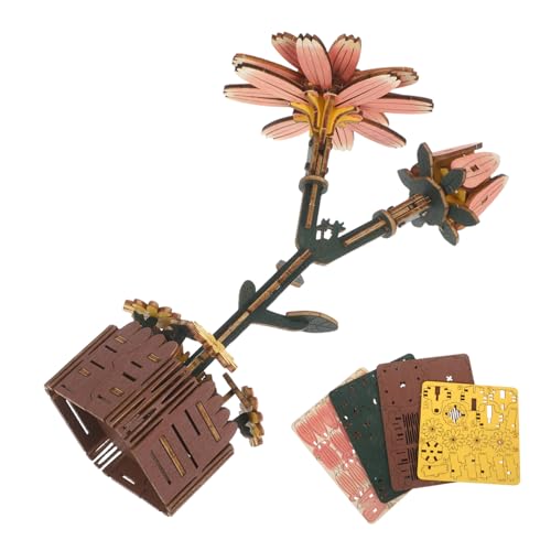 Kisangel Holzpuzzle Blumen 3D Puzzle Bausteine 3D Baupuzzle Blumen Pflanzenstrauß Bausatz Blumenbau Bastelsatz Kisangel Holzpuzzle Blumen 3D Puzzle Bausteine 3D Baupuzzle Blumen Pflanzenstrauß Bausatz Blumenbau Bastelsatz von Kisangel