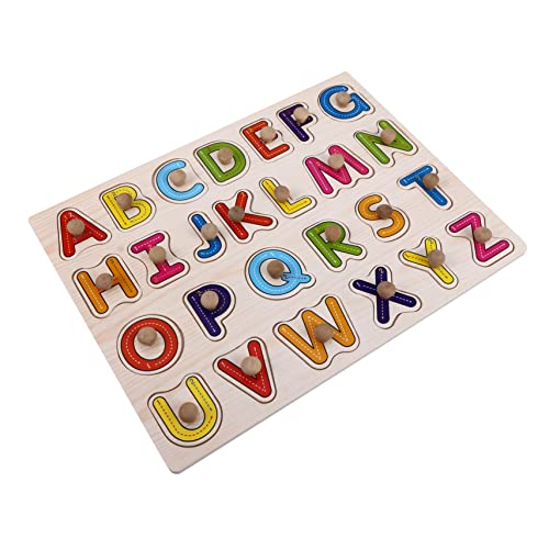 Kisangel Holzpuzzle für Kleinkinder Pädagogisches Greifspielzeug mit Bunten Buchstaben Kreatives Lernspielzeug zur Feinmotorik und Sensorischer Fähigkeiten Langlebiges Montessori Kisangel Holzpuzzle für Kleinkinder Pädagogisches Greifspielzeug mit Bunten Buchstaben Kreatives Lernspielzeug zur Feinmotorik und Sensorischer Fähigkeiten Langlebiges Montessori von Kisangel