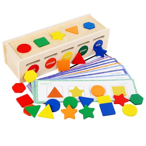 Kisangel Holzspielzeug Farb und Formerkennung Lernspielzeug für Kleinkinder Ab Jahr Tragbares Sortierspiel zur Feinmotorik Geduldige Konzentration und Kognitive Entwicklung Kisangel Holzspielzeug Farb und Formerkennung Lernspielzeug für Kleinkinder Ab Jahr Tragbares Sortierspiel zur Feinmotorik Geduldige Konzentration und Kognitive Entwicklung von Kisangel