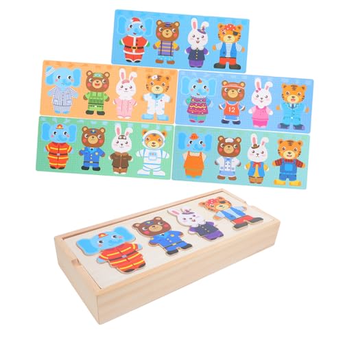 Kisangel Holzspielzeug Holzpuzzle Cartoon Tier Anziehspielzeug mit Glatter Oberfläche Ab Jahre DIY Montessorilernspielzeug für Feinmotorik und Kreativität Kisangel Holzspielzeug Holzpuzzle Cartoon Tier Anziehspielzeug mit Glatter Oberfläche Ab Jahre DIY Montessorilernspielzeug für Feinmotorik und Kreativität von Kisangel