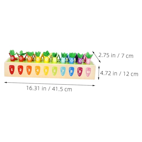 Kisangel Holzspielzeug für Kleinkinder Karotten Zahlen und Farben Sortierspiel Montessori Lernspielzeug Motorische Eltern Junge Mädchen Interaktion Sicher Glatt Kisangel Holzspielzeug für Kleinkinder Karotten Zahlen und Farben Sortierspiel Montessori Lernspielzeug Motorische Eltern Junge Mädchen Interaktion Sicher Glatt von Kisangel