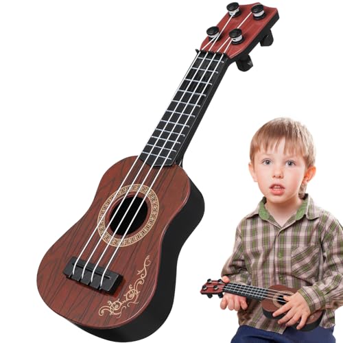 Kisangel Kinder-Ukulele-Spielzeug Kunststoff-Gitarre Musikinstrument Spielzeug Mini-Ukulele-Instrumente Für Anfänger Lernspielzeug von Kisangel