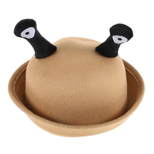 Kisangel Kleine Runde Hut mit Schneckenaugen Design Modisch und Warm Lässige für Mädchen und Jungen Kreative Kopfbedeckung für Herbst und Winter Hellbraun Kisangel Kleine Runde Hut mit Schneckenaugen Design Modisch und Warm Lässige für Mädchen und Jungen Kreative Kopfbedeckung für Herbst und Winter Hellbraun von Kisangel