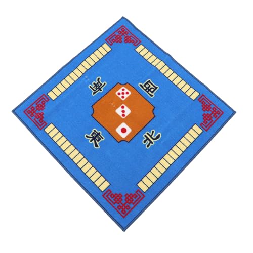 Kisangel Mahjong Matte Blau rutschfest mit Geräuschdämmung Polyester Tischauflage für Mahjong Poker Domino Spiele Spieltisch Kisangel Mahjong Matte Blau rutschfest mit Geräuschdämmung Polyester Tischauflage für Mahjong Poker Domino Spiele Spieltisch von Kisangel
