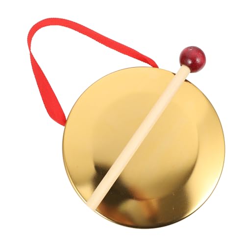 Kisangel Mini Kupfer Handgong Traditioneller Chinesischer Gong mit Glatten Rändern Klarer Klang für Kinderkoordination Geeignet für Party Konzert und Orff Percussion Kisangel Mini Kupfer Handgong Traditioneller Chinesischer Gong mit Glatten Rändern Klarer Klang für Kinderkoordination Geeignet für Party Konzert und Orff Percussion von Kisangel